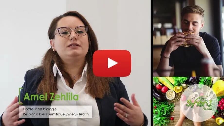 Vignette d'une vidéo du Docteur en Biologie Amel Zehlila pour le catalogue SynerJ Health