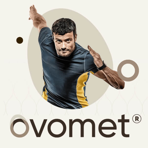 Logo Ovomet, ingrédient du SynerTHROSE.
