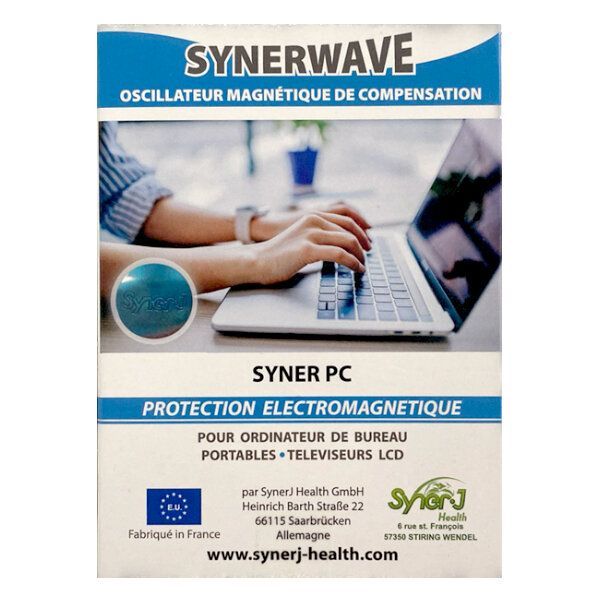 Une boîte de SynerPC un CMO de protection contre les ondes électromagnétiques.