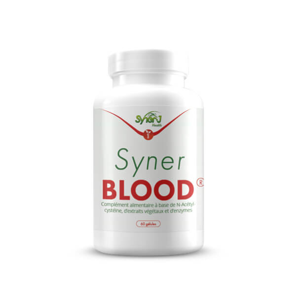 SynerBLOOD, produit SynerJ Health pour améliorer la circulation sanguine.