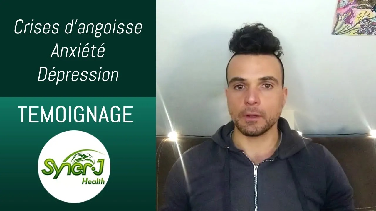 Vignette vidéo du témoignage guérison anxiété généralisée du mandataire SynerJ Health Damien Casoni.