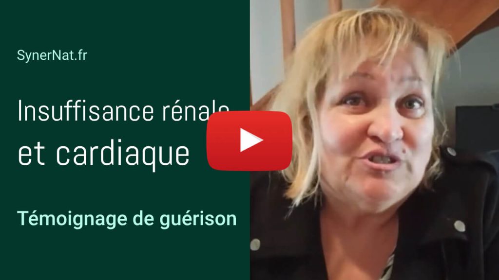 Vignette pour la vidéo d'un témoignage de guérison d'insuffisnace rénale et cardiaque avec l'algue de Klamath de SynerJ-Heatlh.