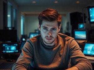 Un jeune homme électrosensible mal à l'aise dans un environnement technologique plein d'ondes électromagnétiques.